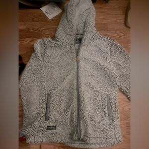 Women’s grey Sherpa jacket